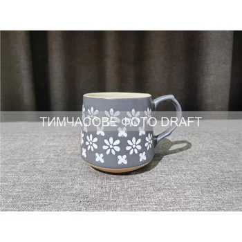 Чашка Ardesto Ilda, 500мл, кераміка, сірий