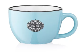 Чашка Ardesto Floerino, 480мл, кераміка, блакитний