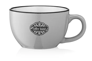 Чашка Ardesto Floerino, 480мл, кераміка, сірий