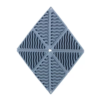 Підставка під гаряче Ardesto Gemini, 16.5х16.5х1.7см, силікон, синій