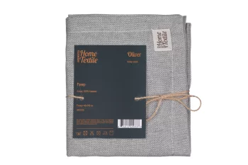 Ранер Ardesto Oliver, 40х140см, 100% бавовна, сірий