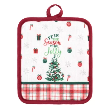 Прихватка Ardesto Christmas Tree 18х20см, 100% поліестер (верх), 100% бавовна (низ), зелений