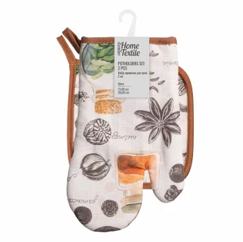Набір прихваток для кухні Ardesto Spice 17х28см, 20х20см, 90% поліестер, 10% бавовна