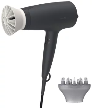 Фен Philips 3000 Series, 1600Вт, 3 режими, хол.обдув, дифузор, чорний