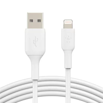 Кабель USB-A > Lightning заряджання/синхронізації Belkin 2м, 12Вт, PVC, білий