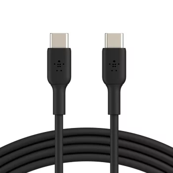 Кабель USB-C > USB-C заряджання/синхронізації Belkin 1м, 60Вт, Type-C, PVC, чорний
