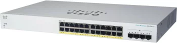 Комутатор Cisco CBS220 24xGE, PoE, 4x10G SFP+, Smart