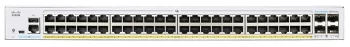 Комутатор Cisco CBS220 48хGE, PoE, 4x1G SFP, Smart