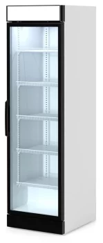 Холодильна вітрина Snaige, 206.4x59.5х73.1, 550л, полок - 5, зон - 1, 1дв., ST, банер, білий
