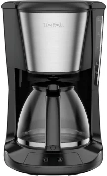 Кавоварка Tefal крапельна Subito 1.25л, мелена, чорно-сріблястий