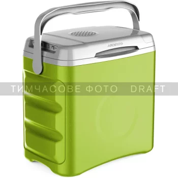 Холодильник дорожній ARDESTO, 2в1, 29л, 220/12В, підігрів 55°C, охолодження 18-20°C, USB-порт, 5кг, салатовий