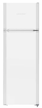 Холодильник Liebherr з верхньою мороз., 157x55x63, холод.відд.-218л, мороз.відд.-52л, 2 дв., A+, ST, білий