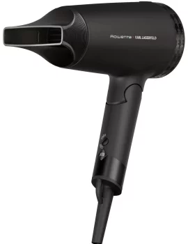 Фен Rowenta Karl Lagerfeld Express Style дорожній, 1600Вт, 2 режими, хол. обдув, складна ручка, чорний