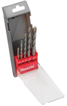 Набір свердел по бетону Makita D-05175, 4-10мм, кейс, 5шт