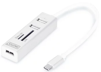 Хаб DIGITUS USB-C > 3xUSB-A/SD/MicroSD