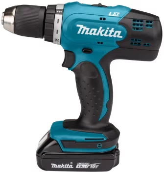 Шурупокрут-дриль акумуляторний Makita DDF453SYX4 18В 2х1.5А·год 42Нм 0-400·0-1300об/хв кейс 1.6кг