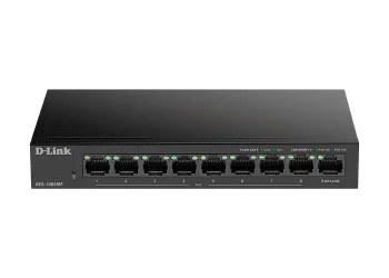Комутатор D-Link DES-1009MP 8xFE PoE, 1xGE, 117Вт