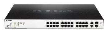 Комутатор D-Link DGS-1100-26MPP 24xGE PoE, 518Вт, EasySmart