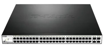 Комутатор D-Link DGS-1210-52MP 48xGE PoE, 4xGE/SFP WebSmart