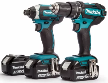 Набір із двох акумуляторних інструментів Makita DLX2131JX1 LXT 18В дриль-шурупокрут DHP482Z гвинтоверт DTD152Z акб 3х3А·год кейс