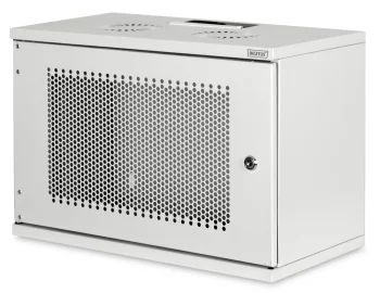 Шафа DIGITUS 19", 7U, SOHO, металеві двері, 540x400 мм, 60кг максимально, сіра