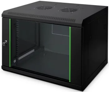 Шафа DIGITUS 19", 7U, Wall Mounting Dynamic Basic, 600x450 мм, 60кг максимально, чорна