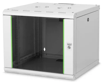 Шафа DIGITUS 19", 9U, Wall Mounting Unique, 600x600 мм, 60кг максимально, сіра