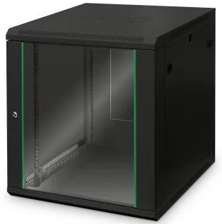 Шафа DIGITUS 19", 12U, Wall Mounting Dynamic Basic, 600x600 мм, 60кг максимально, чорна