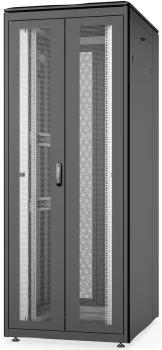 Шафа DIGITUS 19", 42U, Network Unique, подвійні перфоровані двері, 800x1000 мм, 800кг максимально, чорна