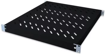 Полиця DIGITUS 19", 1U, регульована, 350мм, чорна