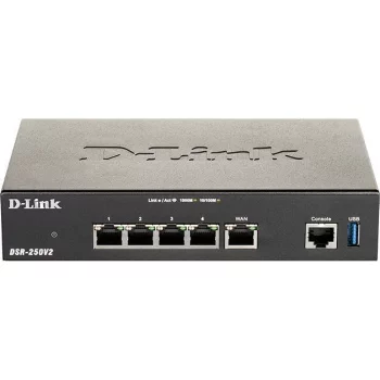 Мультисервiсний маршрутизатор D-Link DSR-250V2 4xGE LAN, 1xGE WAN