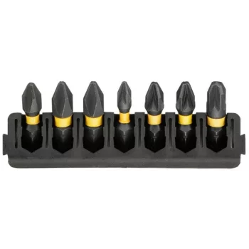 Біти DeWalt FlexTorq 25мм Рh1 Рh2 Pz1 Pz2 Pz3 набір 7шт