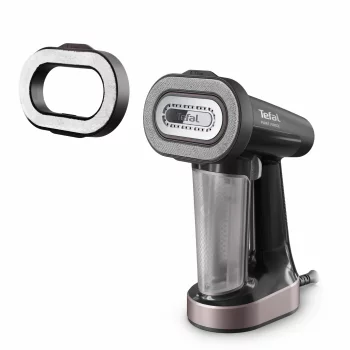 Відпарювач Tefal компактний Pure Force 3в1, 1800Вт, 180мл, постійна пара - 35гр, керам. підошва, чорно-рожевий