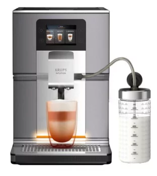Кавомашина Krups Intuition Preference 3л, зерно, автомат.капучинатор, авторецептів - 8, сіро - чорний