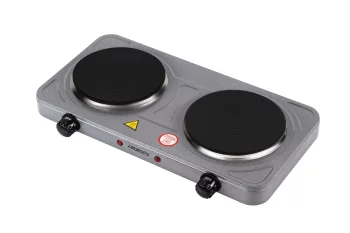 Плитка настільна Ardesto електрична, конфорок - 2 на 1кВт + 1кВт, керування - мех., графіт