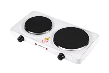 Плитка настільна Ardesto електрична, конфорок - 2, на 1кВт + 1.5кВт, керування - мех., білий