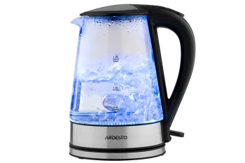Електрочайник Ardesto 1.7л, Strix, скло, чорний
