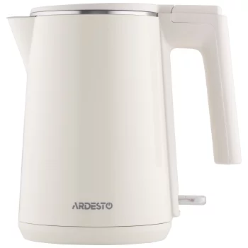 Електрочайник Ardesto 1л, Strix, подвійні стінки, бежевий