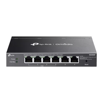 Комутатор TP-LINK ES206GP  6xGE (4xPoE), 65W, WebSmart