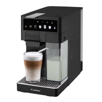 Кавоварка Catler капсульна Renzo 1.6л, капсули, мелена кава, сенсорне керування, автоматичний капучинатор, чорний