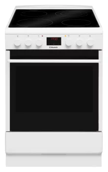 Плита Hansa електрична склокерамічна, 65л, 50x60см, дисплей, конвекція, білий