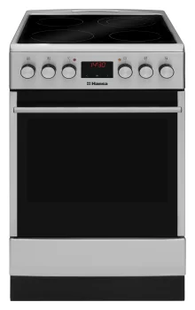 Плита Hansa електрична склокерамічна, 65л, 50x60см, дисплей, конвекція, нерж