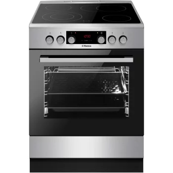 Плита Hansa електрична склокерамічна, 60х60см, 65л, дисплей, нержавіюча сталь