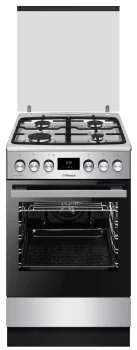 Плита Hansa комбінована, 65л, 50x60см, дисплей, конвекція, чавун, нерж