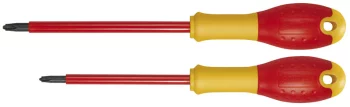 Набір викруток ізольованих FatMax Borneo Ph1x100; Ph2x125 2шт