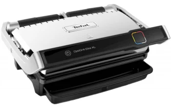 Гриль Tefal прижимний OptiGrill Elite XL 2200Вт, темп. режимів-16, з`ємні пластини, метал