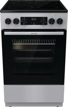 Плита Gorenje електрична склокерамічна, 70л, 50x60см, дисплей, програматор, сірий