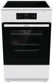 Плита Gorenje електрична індукційна, 70л, 50x60см, дисплей, програматор IconLed, поєднання конфорок, білий