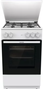 Плита Gorenje  газова, 70л, 50x60см, емальовані, з кришкою, білий