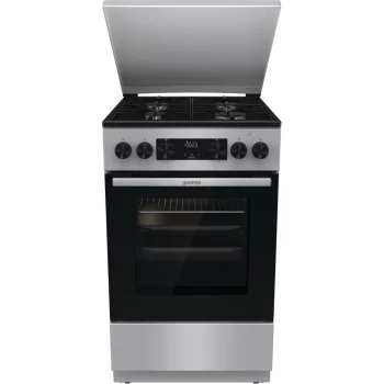 Плита Gorenje комбінована, 70л, 50x60см, дисплей, IconLed, емальовані, нерж